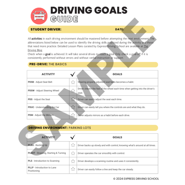 driving goals